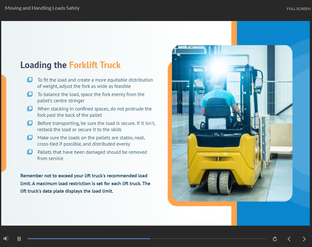 Advanced Forklift Training